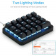 amazing23 portable one handed mechanical keyboard