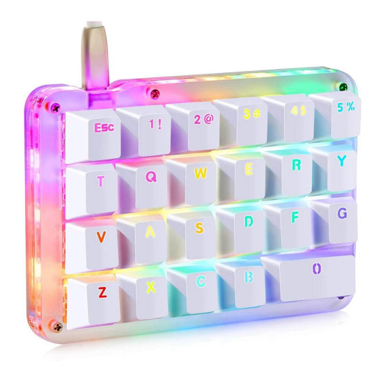 amazing23 portable one handed mechanical keyboard