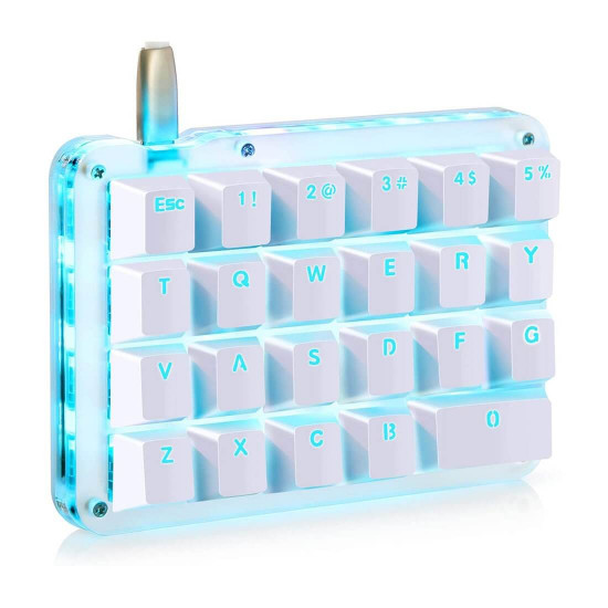 amazing23 portable one handed mechanical keyboard