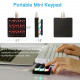 amazing9 round keycaps portable rgb one-handed numeric keyboard