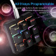 amazing9 square keycaps portable rgb one-handed numeric keyboard