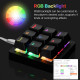 amazing9 square keycaps portable rgb one-handed numeric keyboard