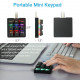 amazing9 square keycaps portable rgb one-handed numeric keyboard