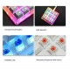 amazing9 square keycaps portable rgb one-handed numeric keyboard