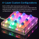 amazing9 square keycaps portable rgb one-handed numeric keyboard