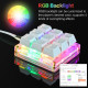 amazing9 square keycaps portable rgb one-handed numeric keyboard