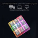 amazing9 square keycaps portable rgb one-handed numeric keyboard