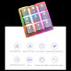 amazing9 square keycaps portable rgb one-handed numeric keyboard