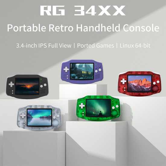 anbernic rg34xx retro handheld gaming console