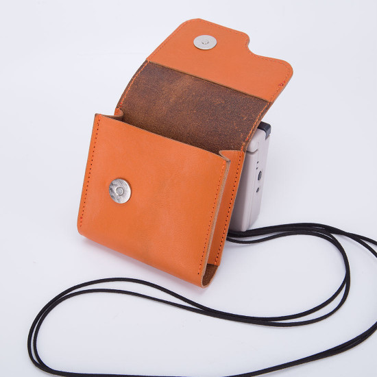 anbernic rg35xx sp handcraft leather storage bag