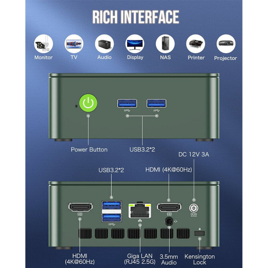 gmktec nucbox g3 gaming mini pc computer n100