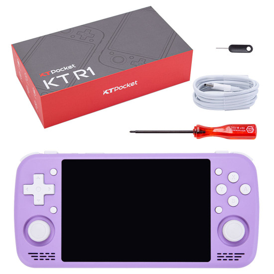 kt-r1 g99 android retro handheld game game console (plastic shell)