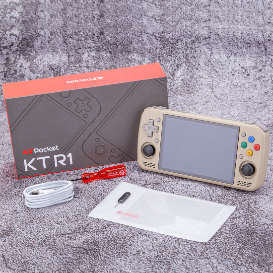 kt-r1 g99 android retro handheld game game console (plastic shell)