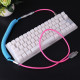 1.1m custom handmade coiled type c usb cable