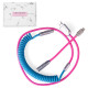 1.1m custom handmade coiled type c usb cable