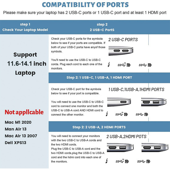 10.1-inch triple portable monitor for laptop full hd ips dual monitor screens extender ips