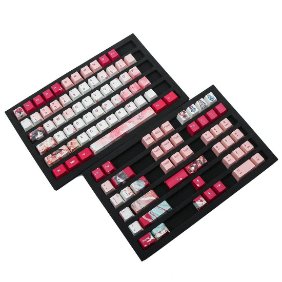 108pcs pbt keycaps set