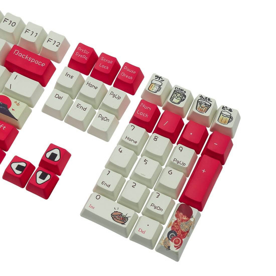 108pcs pbt keycaps set