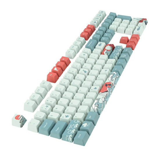 108pcs pbt keycaps set