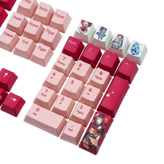 108pcs pbt keycaps set