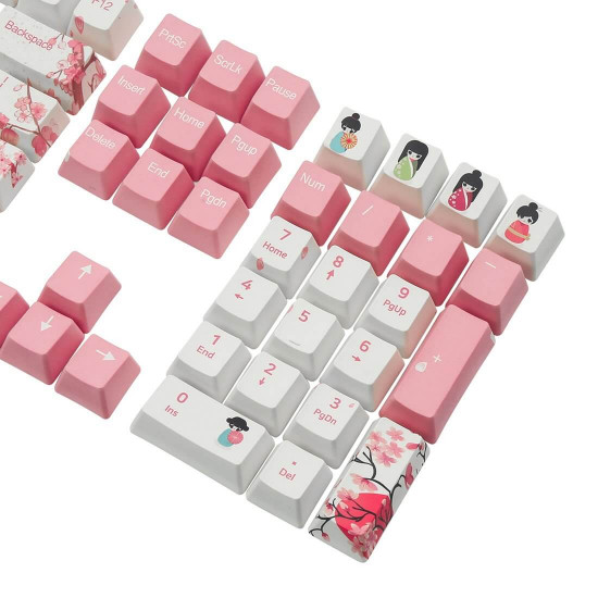 108pcs pbt keycaps set