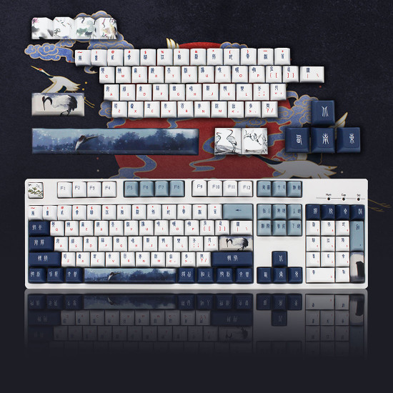 113pcs cherry profile pbt dye-sub keycaps