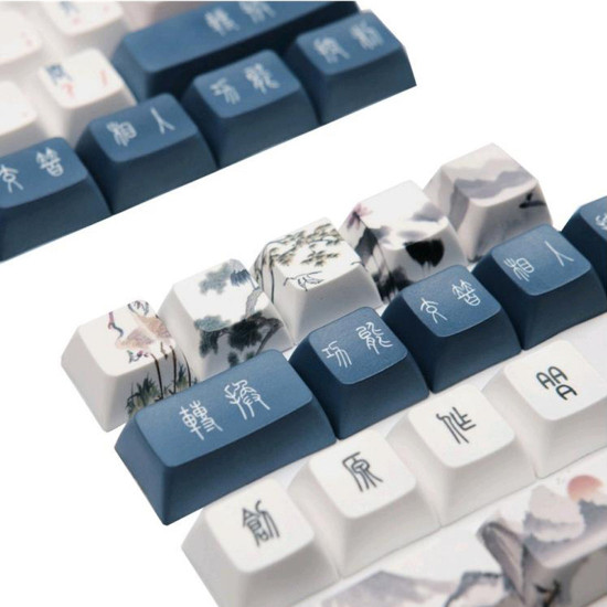 113pcs cherry profile pbt dye-sub keycaps