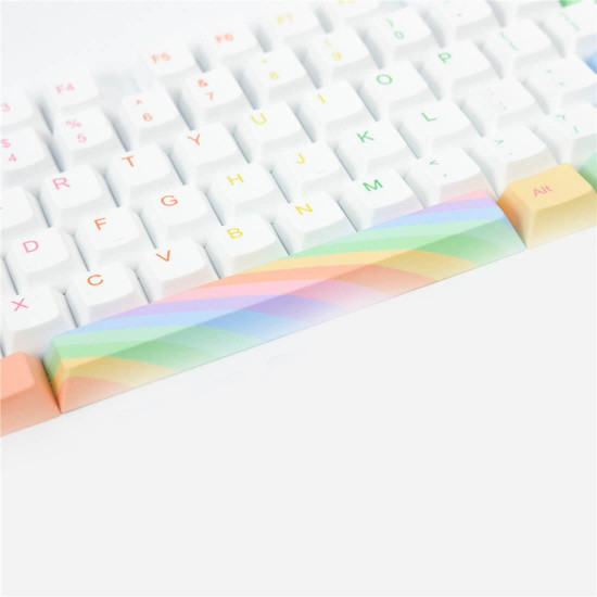 113pcs mechanical gaming keyboard pbt dye-sub keycaps