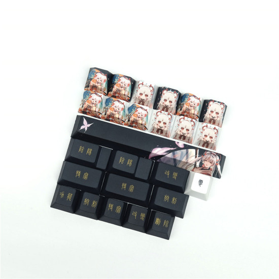 115pcs pbt cherry profile keycaps