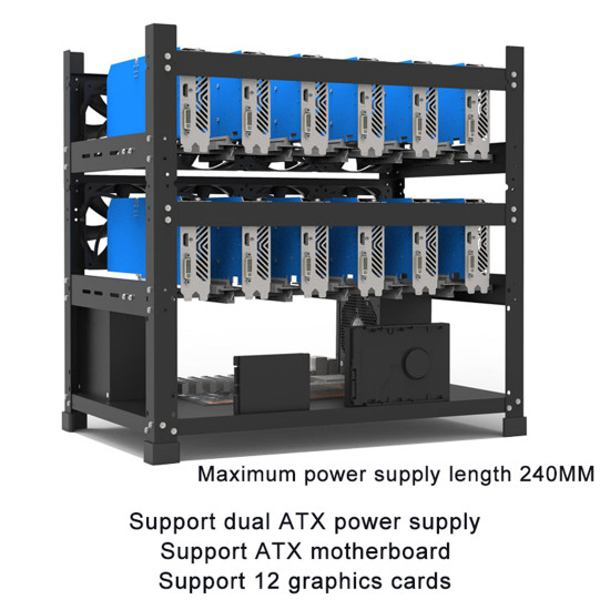 12 graphics mining rig frame