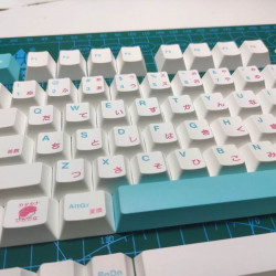 129pcs pbt dye-sub keycaps original profile