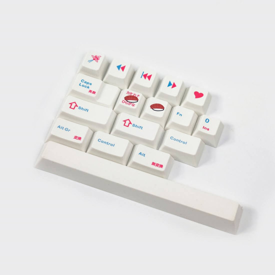 129pcs pbt dye-sub keycaps original profile