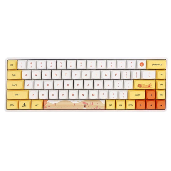 129pcs pbt dye-sub keycaps with puller