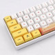 129pcs pbt dye-sub keycaps with puller