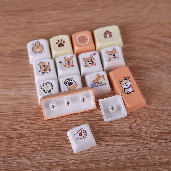 139pcs pbt dye-sub keycaps xda profile