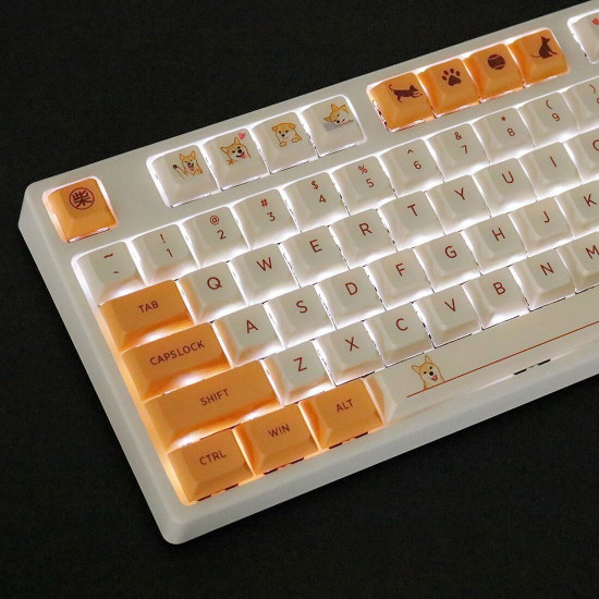 139pcs pbt dye-sub keycaps xda profile