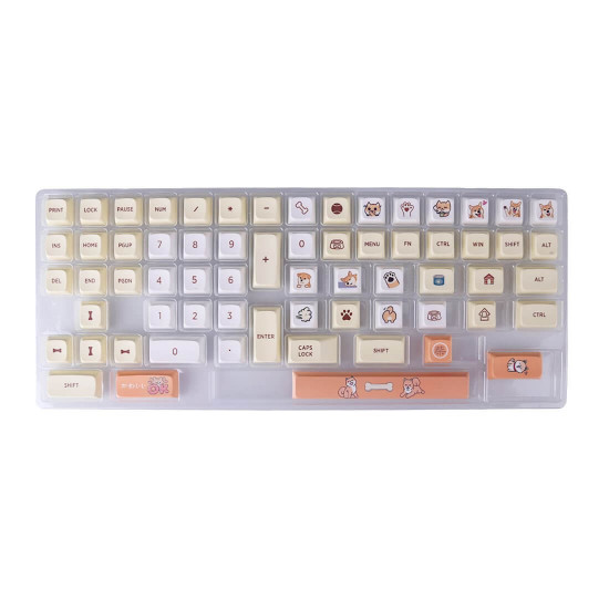 139pcs pbt dye-sub keycaps xda profile