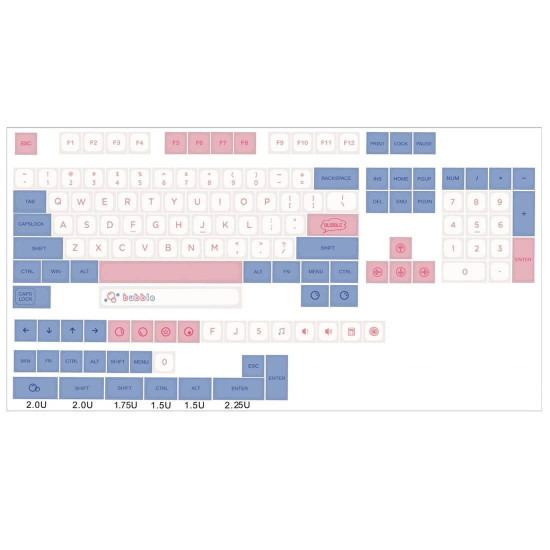 139pcs qx1 profile pbt dye-sub keycaps