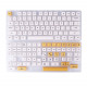 140pcs honey milk style pbt dye-sub keycaps