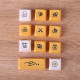 140pcs honey milk style pbt dye-sub keycaps