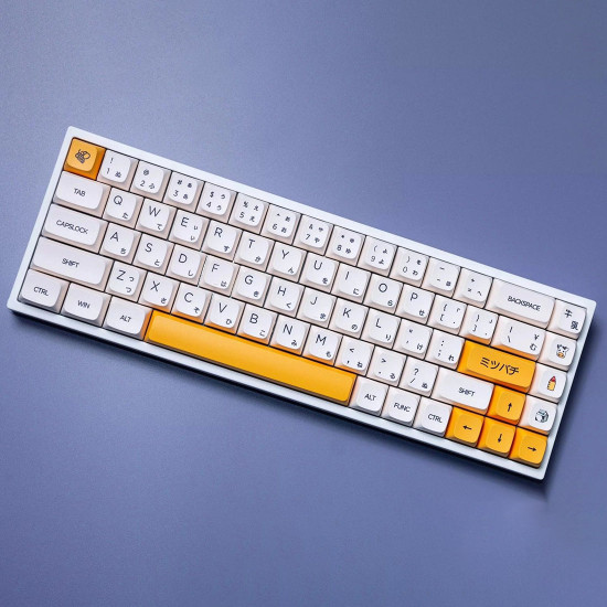 140pcs honey milk style pbt dye-sub keycaps