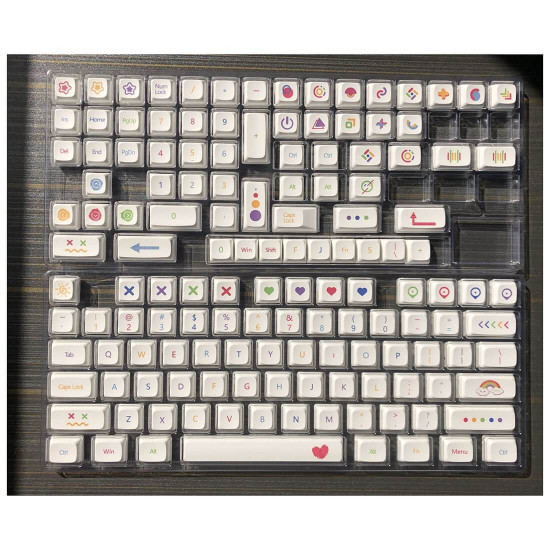 140pcs qx1 profile pbt dye-sub keycaps