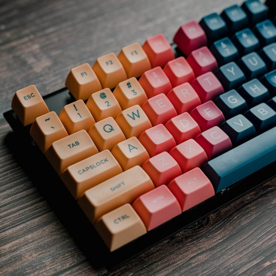 149pcs yagekeycap gradient sa abs keycaps set for 60％ 87 tkl 104 108 mx switches mechanical keyboard