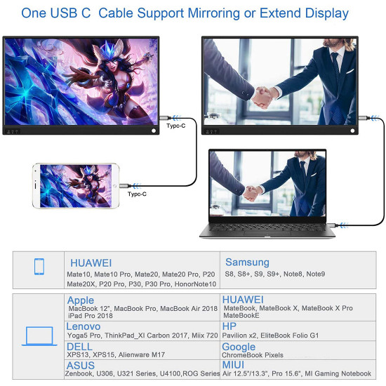 15.6-inch portable full hd pc monitors lcd display for game