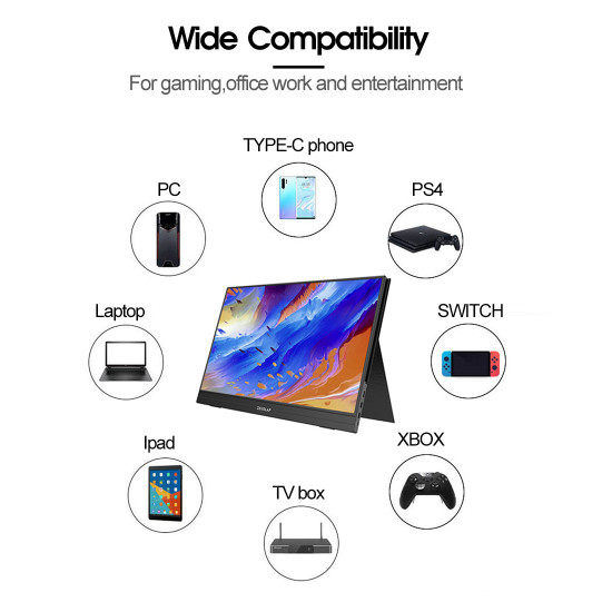 15.6 inches portable full hd computer display lcd gaming display