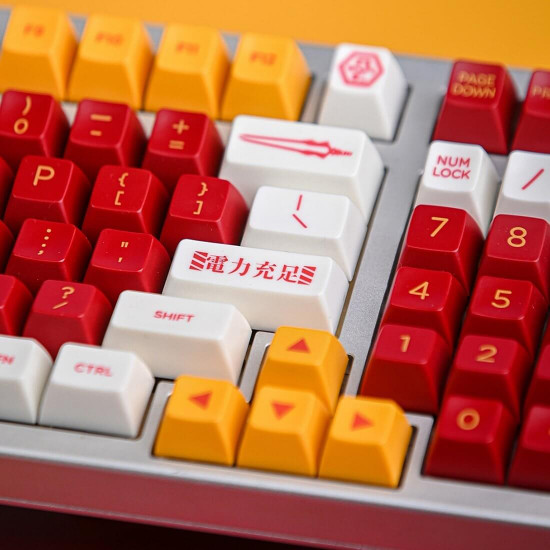 151pcs yagekeycap red white keycaps