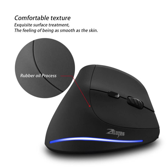 2.4g wireless vertical 3d gaming mouse