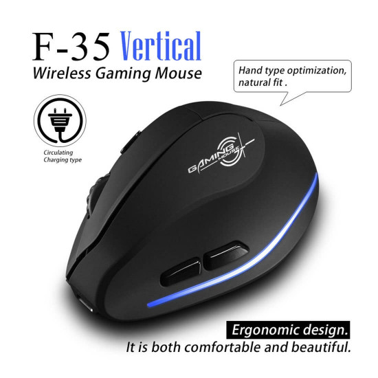 2.4g wireless vertical 3d gaming mouse