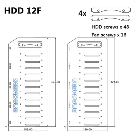 3.5 inches cooling hard disk holder