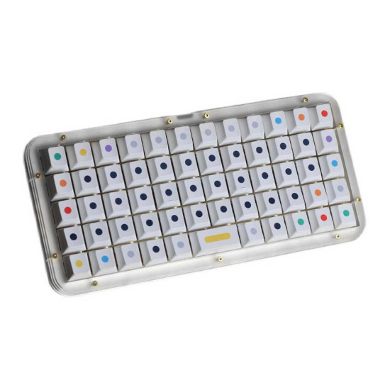 59-key rgb backlit hot-swappable mechanical keyboard customized planck kit